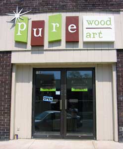 pure wood pure art storefront
