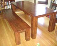 table and bench